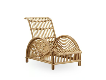 PARIS - Rattan easy chair with armrests by Sika Design - view 2